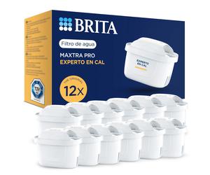 BRITA Filtro de Agua MAXTRA PRO Limescale Expert - Pack de 12 unidades | Recambio original para todas las jarras BRITA para una mayor filtración de la cal y protección de los electrodomésticos - ideal