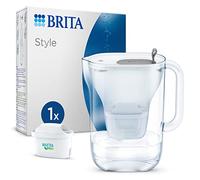 BRITA Jarra filtrante estilo gris (2,5 l) incl 1 cartucho filtro agua grifo MAXTRA PRO All-in-1 reducido PFAS*,piedra caliza, cloro, algunas impurezas y metales indicador tiempo y volumen vertido