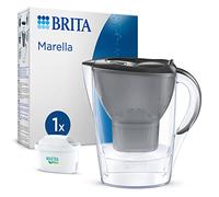 BRITA Jarra filtrante Marella Graphite (2,4l) incl 1 cartucho filtro agua grifo MAXTRA PRO All-in-1 reduce PFAS,piedra caliza, cloro, algunas impurezas y metales indicador temporal, ecoembalaje