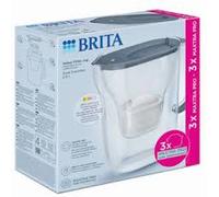 Brita jug style essential 2,4l blue-soft grey + pack 3 filters maxtra