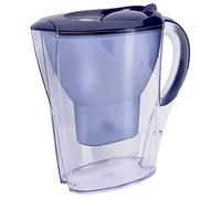 BRITA Marella azul - Jarra de Agua Filtrada con 1 cartucho MAXTR Filtro de agua BRITA que reduce la cal y el cloro, Agua filtrada para un sabor óptimo, 2.4L