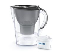 BRITA Marella gris - Jarra de Agua Filtrada con 1 cartucho MAXTR Filtro de agua BRITA que reduce la cal y el cloro, Agua filtrada para un sabor óptimo, 2.4L