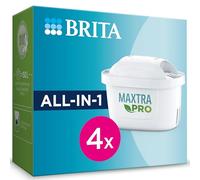 BRITA Maxtra Pro Pure Performance - Cartucho de filtro de agua (todo en 1, 4 unidades) - Filtro de agua de repuesto original para todas las jarras BRITA: puro sabor a agua - filtra PFAS, cloro, cal y