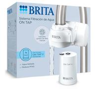 BRITA ON TAP V Sistema de filtro de agua, incluye 1 cartucho: agua sostenible y de buen sabor directo del grifo, reduce micropartículas, PFAS, metales y sustancias que afectan el sabor.