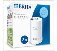 BRITA ON TAP V (600L) Cartucho de recambio de filtro de agua - para agua sostenible de buen sabor, reduce las micro partículas, los metales pesados y otras sustancias que alteran el sabor