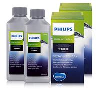 Brita Saeco - Juego de 2 filtros de agua y 2 descalcificadores Saeco