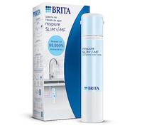 BRITA Sistema de filtro de agua mypure SLIM V-MF, incl. 1x cartucho (8000 litros): filtro debajo del fregadero para tu grifo, para agua libre de un 99,999% de bacterias - Incl. temporizador digital