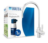 BRITA sistema filtro agua con grifo mypure P1-1x filtro P1000 (1200L) | Incluye grifo de cocina, kit de montaje y 1x cartucho P1000 - reduce cal, metales, cloro y impurezas para mejorar el sabor