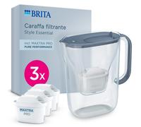 Brita - Style Essential stone blue 3 filtri Filtro de agua para jarra 2,4 L Color piedra, Transparente