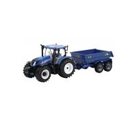 Britains Estuche Tractor New Holland T6 y su Remolque, Escala 1/32ª de a Coleccionar, Compatible con Juguetes de Granja 1/32ª. para coleccionistas y niños a Partir de 3 años