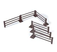 Britains - Cercas para Granja, Color marrón (Tomy 40952) | Juego de valla de granja a escala 1:32, accesorio de juguetes de granja Britains compatible con animales de granja y juego de