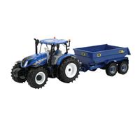 Britains Estuche Tractor New Holland T6 y su Remolque, Escala 1/32ª de a Coleccionar, Compatible con Juguetes de Granja 1/32ª. para coleccionistas y niños a Partir de 3 años