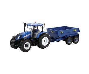 Britains Estuche Tractor New Holland T6 y su Remolque, Escala 1/32ª de a Coleccionar, Compatible con Juguetes de Granja 1/32ª. para coleccionistas y niños a Partir de 3 años