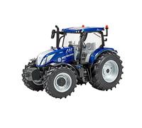 Britains New Holland T6.180 - Juguete Tractor de energía Azul, Juguetes de Granja para niños, Juguete de Tractor New Holland Compatible con Animales de Granja y Juguetes a Escala 1:32, Adecuado para