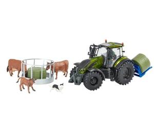 Britains Valtra Playset 43323, Accesorio de Tractor Coleccionable, Compatible con Animales de Granja y Juguetes a Escala 1:32, Adecuado para coleccionistas y niños a Partir de 3 años, Multicolor