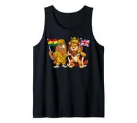 Británico Bandera Inglaterra Ghana inglés Reino Unido raíces Camiseta sin Mangas