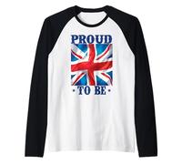 Británico, Orgulloso de ser británico, Inglaterra, Reino Unido, Reino Unido Camiseta Manga Raglan