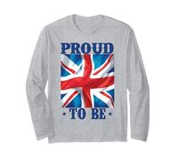 Británico, Orgulloso de ser británico, Inglaterra, Reino Unido, Reino Unido Manga Larga