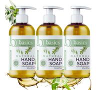 Britanie's Thyme Basics Natural Olive Oil Oil Jabn de t de hierba de limn de mano - 12 fl oz paquete de 3 - crueldad sin vegano sin aditivos s
