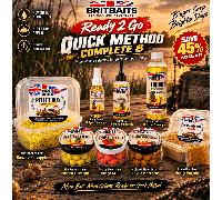 Britbaits Quick Method Complete-8 Pack, Set de para carpas y Method Feeder con de micropellets, Wafters, Pop Up, de tigre de color, Spray, Gel, de Groundbait y
