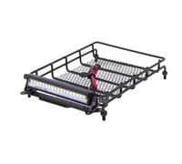 BritBolt 1 10 Escala RC Car Rock Rock Rack Rack con Barra de luz Compatible con CC01 Chassis Off Road Vehicle Accessory(with lightsg)