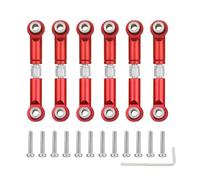 BritBolt 1/18 Piezas de actualización de automóvil RC A959 A959-B A949 A969 A979 K929 ERA Metal Link SERVO Conector Set Compatible con Varios Modelos(Red)