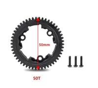 BritBolt 45# Acero M1 Metal Spur Gear 46T 50T 51T 52T 54T Compatible con 1/10 2.0 VXL 1/5 6S 8S Modelos y 1/10 Maxx 4S 1/7 XO-1 Vehículos(50T)