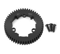 BritBolt 45# Acero M1 Metal Spur Gear 46T 50T 51T 52T 54T Compatible con 1/10 2.0 VXL 1/5 6S 8S Modelos y 1/10 Maxx 4S 1/7 XO-1 Vehículos(52T)
