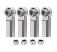BritBolt 4pcs M4 Presión de Hilo Metal Bola 7 0 mm de diámetro para 1 10 Autos de Modelo RC de 10 Escala compatibles con Varios vehículos de Control Remoto de 1 10 Escala 4 Tipo Recto(Silver)
