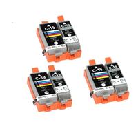 BritBolt Cartucho de Tinta BCI-19BK BCI-19C BCI-19 BCI19 BCI 19 Compatible con PIXUS IP100 IP110 MINI360(3 Sets)