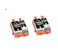 BritBolt Cartucho de Tinta BCI-19BK BCI-19C BCI-19 BCI19 BCI 19 Compatible con PIXUS IP100 IP110 MINI360(2 Sets)