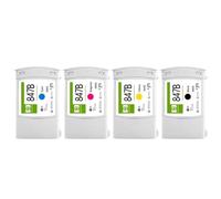 BritBolt Cartucho de Tinta de inyección de Tinta remanufacturado 847B 847b Compatible con PageWide XL 5000 XL 5100(1set 4colors)
