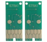 BritBolt Chip de Tanque de Mantenimiento de Tinta Residual Compatible con Workforce Pro WF 7210 WF 7710 WF 7720 WF 7610 WF 7620 WF 7110 WF 7510(1pcs T6711 Chip)