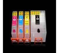 BritBolt Compatible con 564 XL Photosmart EStation C510a Deskjet 3070A 3520 3521 3522 3526 Cartucho de Tinta Recargable con Chip Permanente de Repuesto