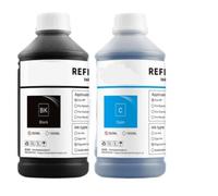 BritBolt Tinta pigmentada de Repuesto de 1000ML Compatible con PageWide 452dw 452dn 477dw 477dn 552dw 577dw 577z P55250dw P57750dw 973 973X(BK-500ML and C-500ML)