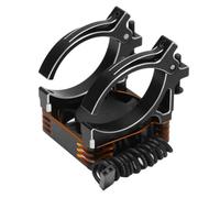 BritBolt Ventilador de enfriamiento de Aluminio de 40 mm con Soporte de Montaje se Adapta a Motores de 40-42 mm compatibles con vehículos de Control Remoto de automóviles RC(Black)