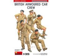British Armoured Coche Crew Especial Edición Figura 1 :3 5 Plástico Modelo Kit