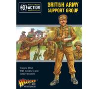 British Army support group - 28mm Scale Metal Miniatures for Bolt Action by Warl