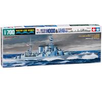 British Battle Cruiser Hood & E Class Destroyer - 1:700 Scale (Importación USA)