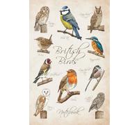 British Birds Notebook with Owls and Common Garden Birds on a Wildlife Themed Cover: Art by Nature Artist Ellie Spencer