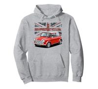 British Classic Car Red Mini coche deportivo Sudadera con Capucha