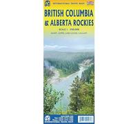 British Columbia & Alberta Rockies: ITM Travel Reference Map 1:900000