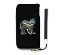 British Columbia Bear - Cartera delgada para mujer, bolso largo, bonito bolso de mano, tarjetero