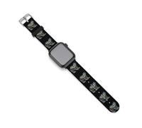 British Columbia Bear - Correas de repuesto de silicona para reloj Apple Watch, 38mm/40mm, Acero inoxidable, Amatista