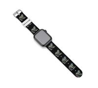 British Columbia Bear - Correas de repuesto de silicona para reloj Apple Watch, 42mm/44mm, Acero inoxidable, Amatista