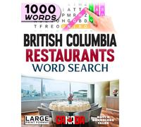 British Columbia Restaurants Word Search: Large Print