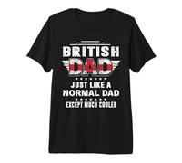 British Dad Just Like A Normal Dad For Daddy Fathers Day Camiseta Premium