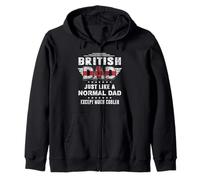 British Dad Just Like A Normal Dad For Daddy Fathers Day Sudadera con Capucha