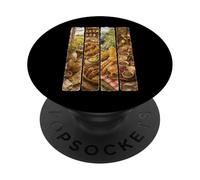 British Food Campo Mostaza Salchicha Roll PopSockets PopGrip Adhesivo