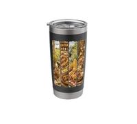 British Food Campo Mostaza Salchicha Roll Vaso térmico de acero inoxidable de doble pared